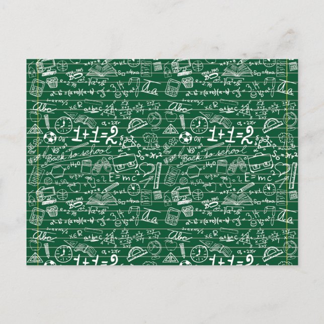 Carte Postale Retour au collage scolaire (Devant)