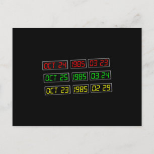 Carte Postale Retour aux années 80 par Time Travel Machine