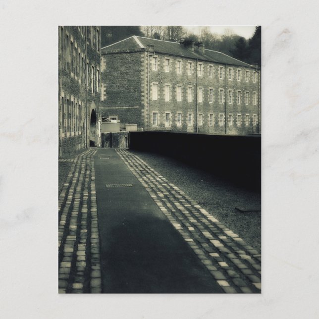 Carte Postale Retour dans le temps - Rues de New Lanark (Devant)