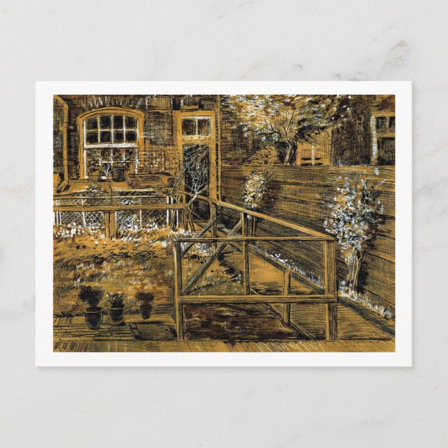 Carte Postale Retour Jardin de la maison mère de Sien, La Haye (Devant)