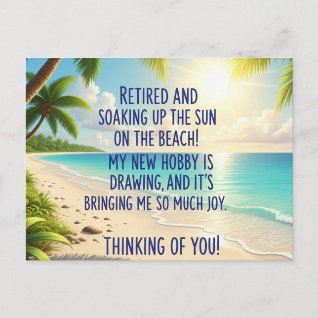 Carte Postale Retraite  (Devant)