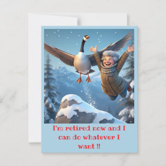 CARTE POSTALE " RETRAITÉ ET HEUREUX "