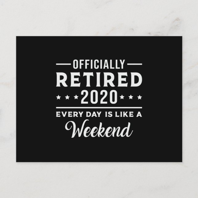 Carte Postale Retraite Retraité 2020 Retraité Papy Cadeau Drôle (Devant)