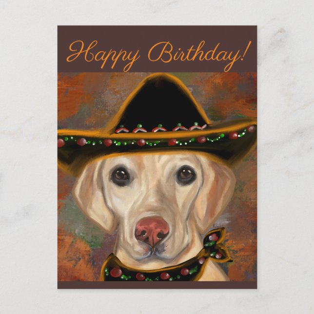 Carte Postale Retriever du Labrador    (Devant)