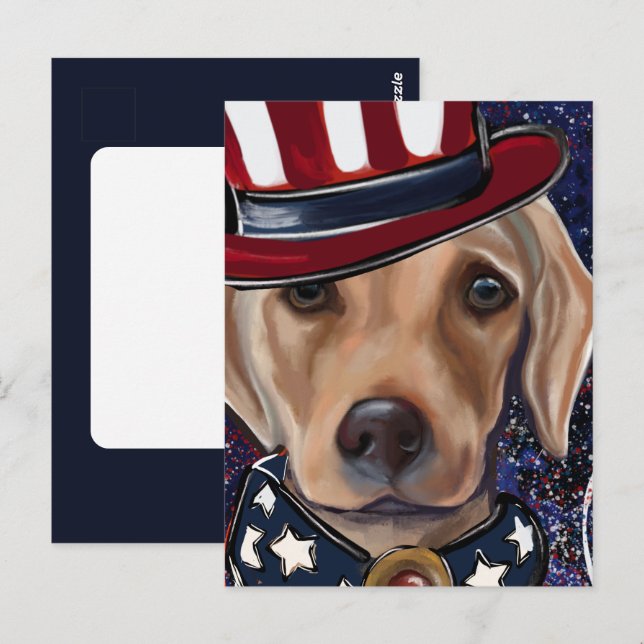 CARTE POSTALE RETRIEVER LABRADOR (Devant / Derrière)