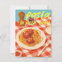 Retro ambiance de restaurant italien Pâtes Pun