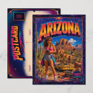 Carte postale rétro Arizona années 80