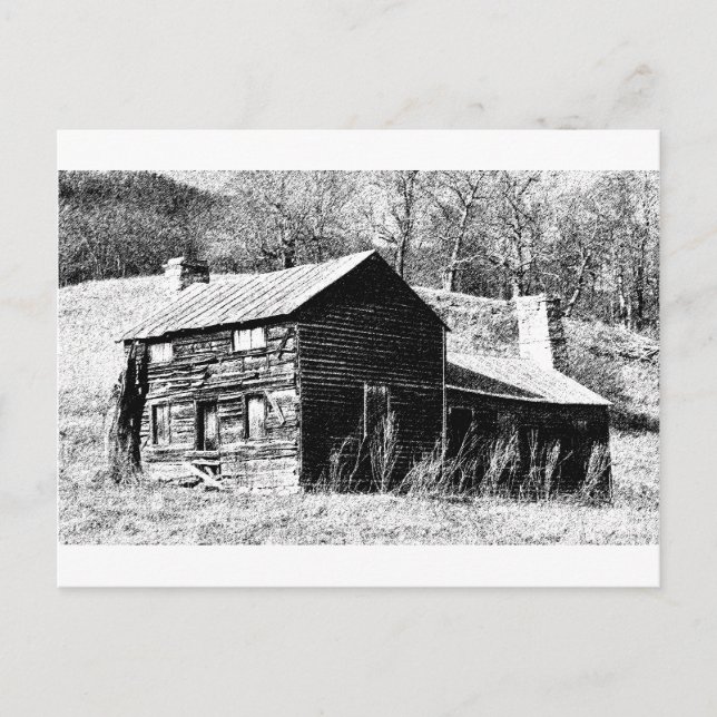 Carte Postale Retro Barn (Devant)