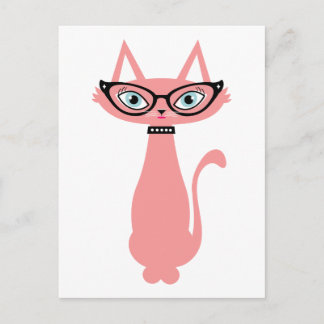 Carte Postale Retro Cat - Cha Cha Cat