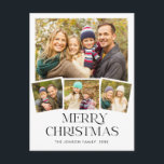 Carte Postale Retro Christmas Red Truck Rustic 4 PHOTO Salutatio<br><div class="desc">Retro Christmas Red Truck Rustic 4 PHOTO Greeting Carte postale.</div>