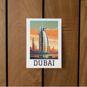 Carte Postale Retro Classic Travel Dubai UAE