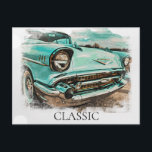 Carte Postale *~* Rétro Classique Vintage Peinture Ancienne Anti<br><div class="desc">CARTE POSTALE - CARTES POSTALES - VOITURES CLASSIQUES - Peintures de style Grunge - PERSONNALISEZ LE TEXTE SI VOULU. -</div>