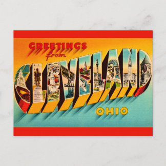 Carte postale rétro Cleveland Ohio