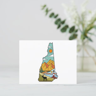 Carte Postale Retro Concord New Hampshire White Mountain