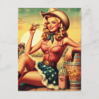 Retro Cute Cowgirl