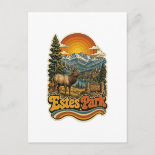 Carte postale rétro de Estes Park Colorado