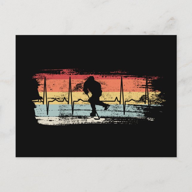 Carte Postale Rétro de hockey sur glace (Devant)