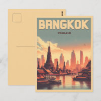 Rétro de la ville de Bangkok - Cadeaux de voyage e