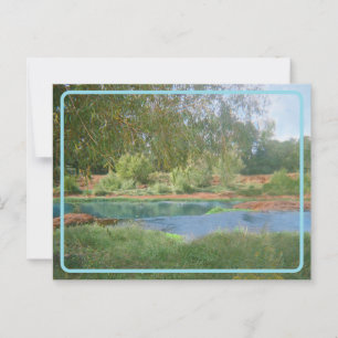 Carte postale rétro de lac