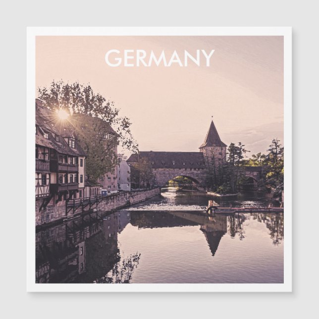 Carte postale rétro de Nuremberg, Allemagne (Devant)
