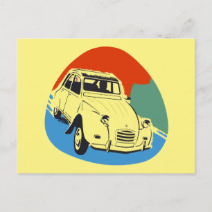 Carte Postale Retro Deux Chevaux l'escargot d'étain