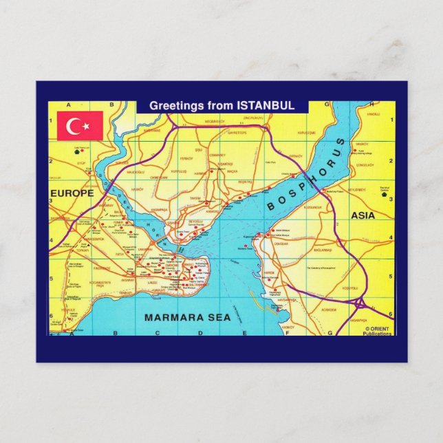 Carte postale rétro d'Istanbul (Devant)