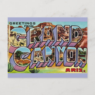 Carte postale rétro du Grand Canyon