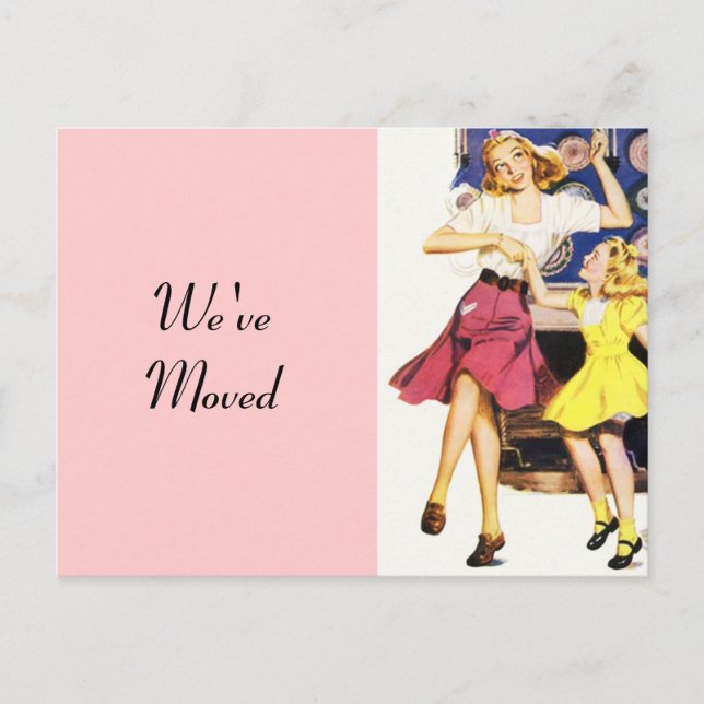 Carte Postale Retro Fun Maman Fun Fille Motée Nouv (Devant)