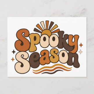 Carte postale rétro Halloween Groovy Spooky Season