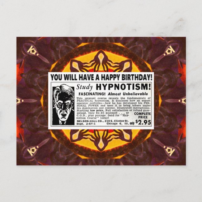 CARTE POSTALE RETRO HEUREUX SALUT D'ANNIVERSAIRE (Devant)