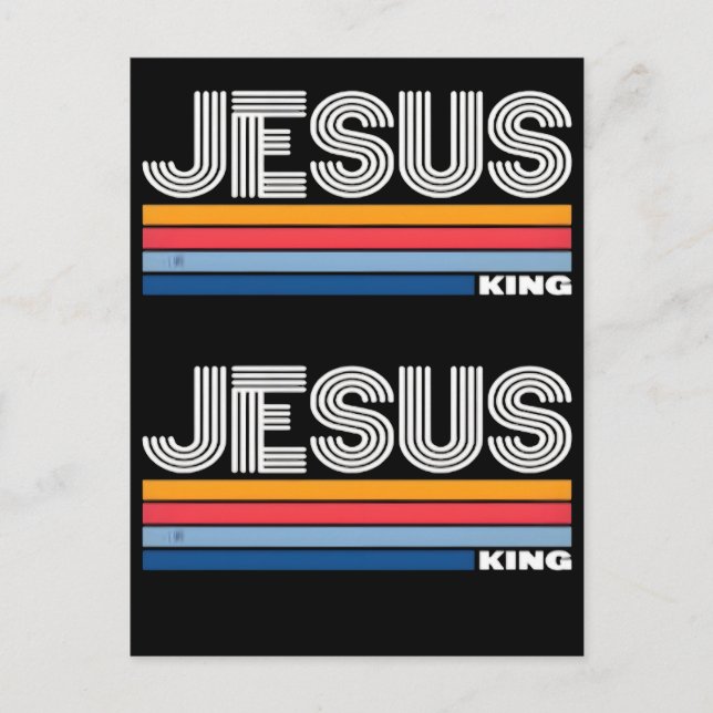Carte Postale Rétro jésus roi chrétien  (Devant)
