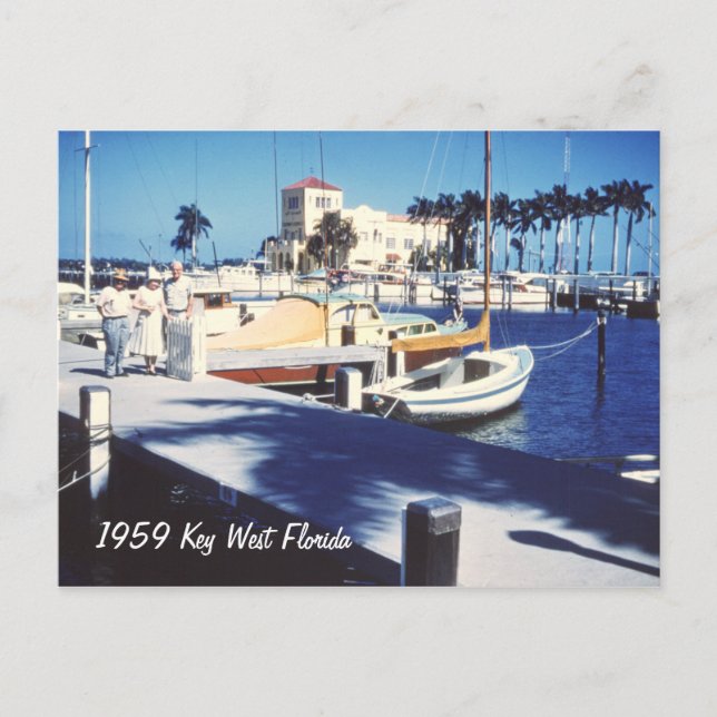 Carte postale Retro Key West Florida (Devant)
