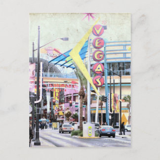 Carte Postale Retro Las Vegas