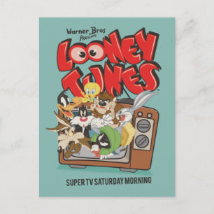 Carte Postale Rétro LOONEY TUNES™ Éclatant de la télévision