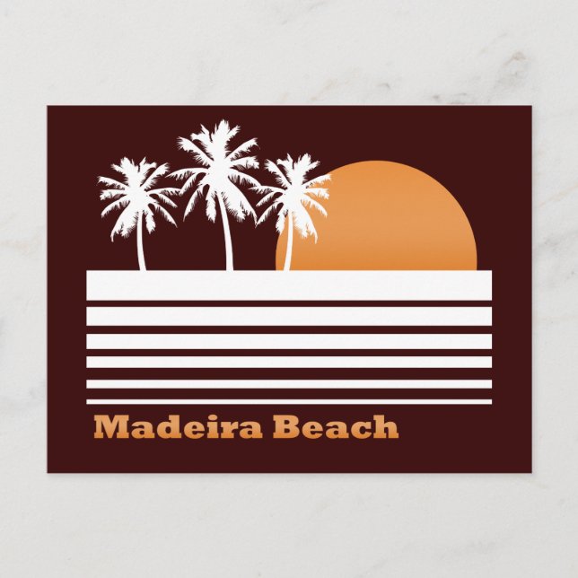 Carte postale Retro Madeira Beach (Devant)