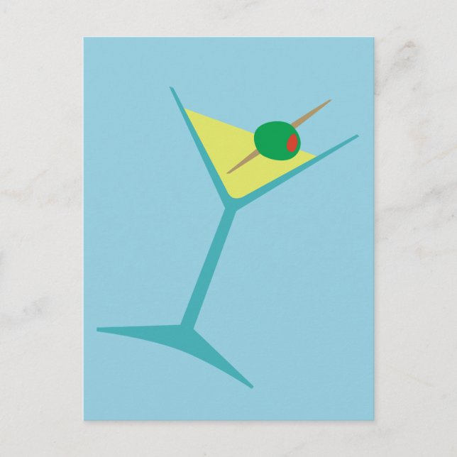 Carte Postale Retro Martini (Devant)