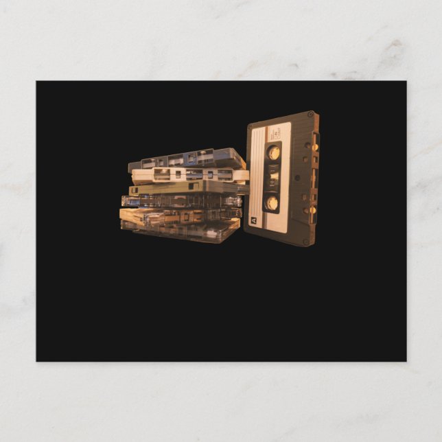 Carte Postale Rétro Mixtape Vixmusique (Devant)