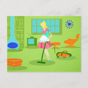 Carte postale Rétro Moderne Du Milieu Du Siècle