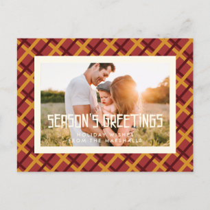 Carte Postale Retro motif du milieu du siècle Bonnes Fêtes photo