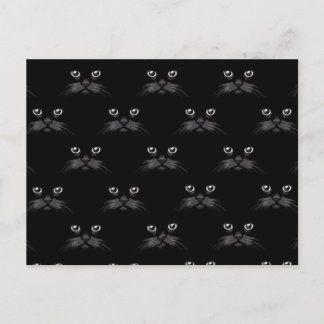 Carte Postale Rétro motif félin magnifique de chat noir