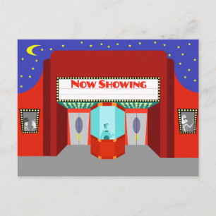 Carte postale Retro Movie Theatre
