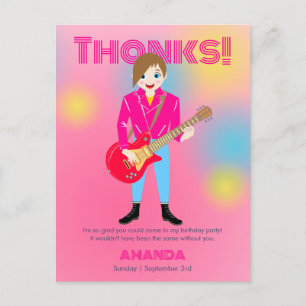 Carte Postale Retro music girls band Birthday Party