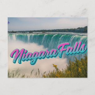 Carte postale Retro Neon Script Niagara Falls Wate