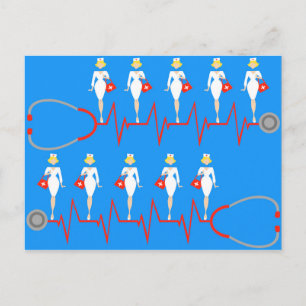 Carte postale Retro Nurse