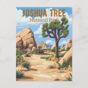 Carte Postale Rétro Parc national de Joshua Tree
