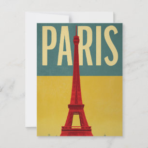 Carte Postale Retro Paris