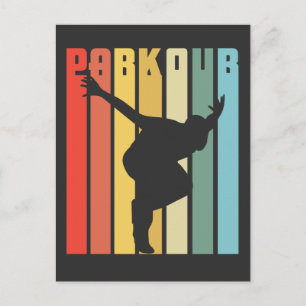 Carte Postale Retro Parkour Cadeau Ville Coup de course gratuit