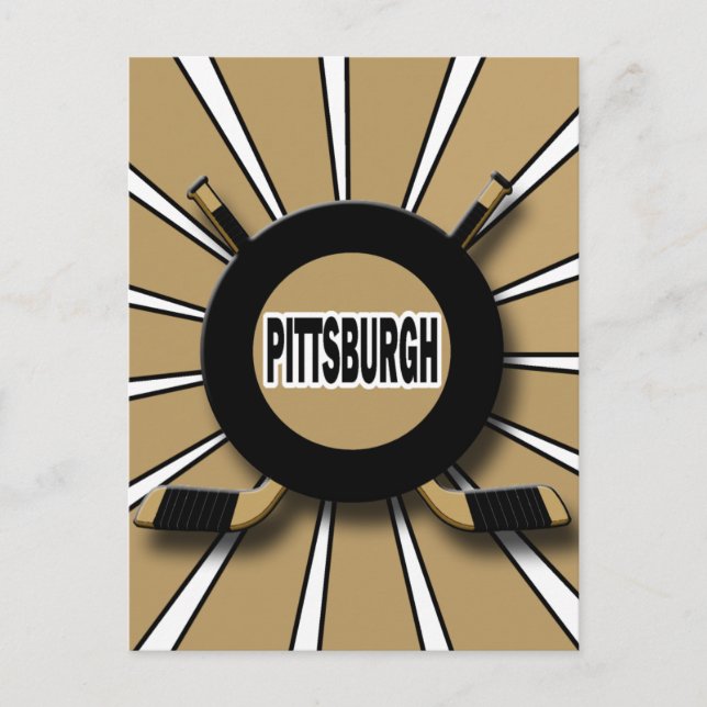CARTE POSTALE RETRO PITTSBURGH HOCKEY (Devant)
