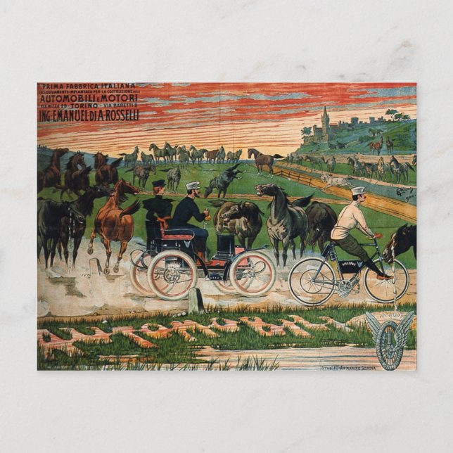 Carte postale Retro Poster (Devant)