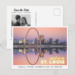 Carte postale rétro pour annoncer votre mariage à